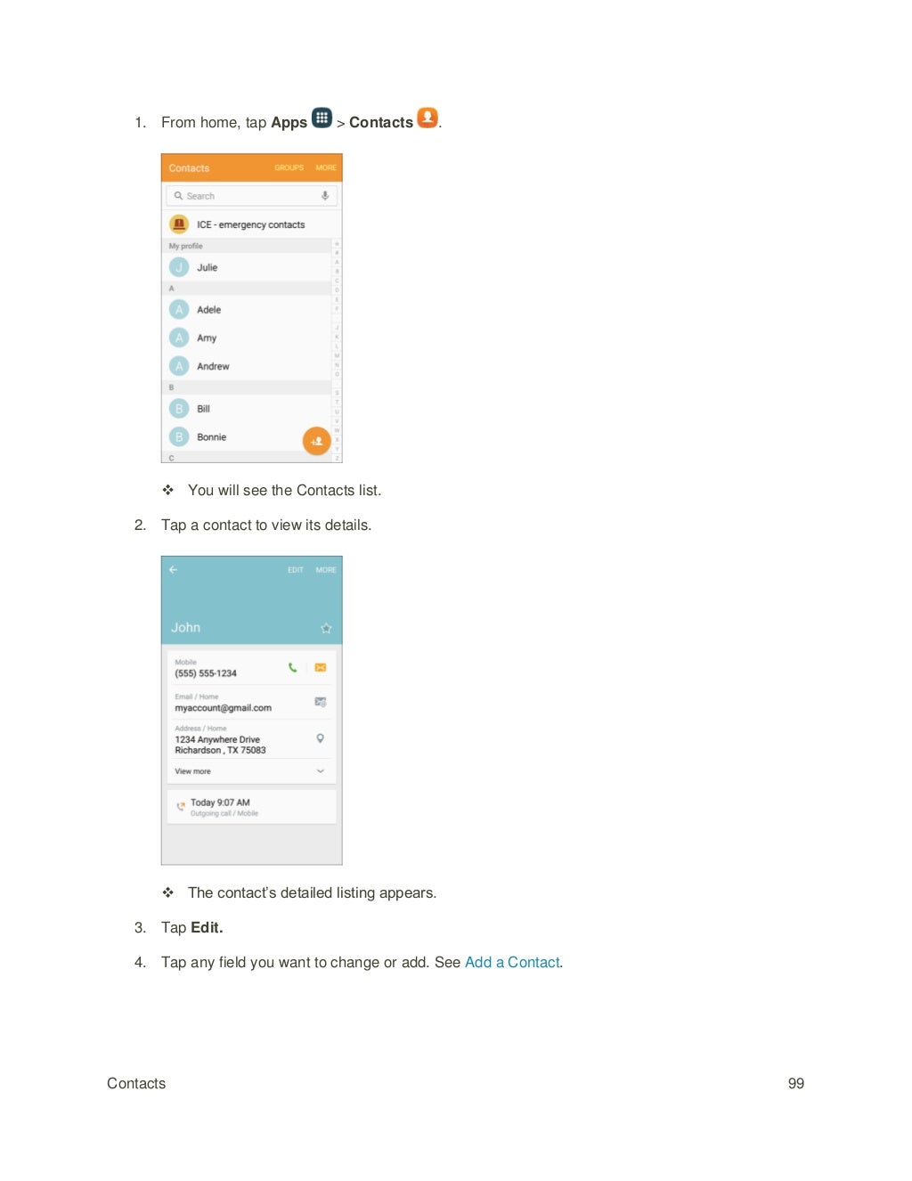 Samsung Galaxy J3 Manual / User Guide