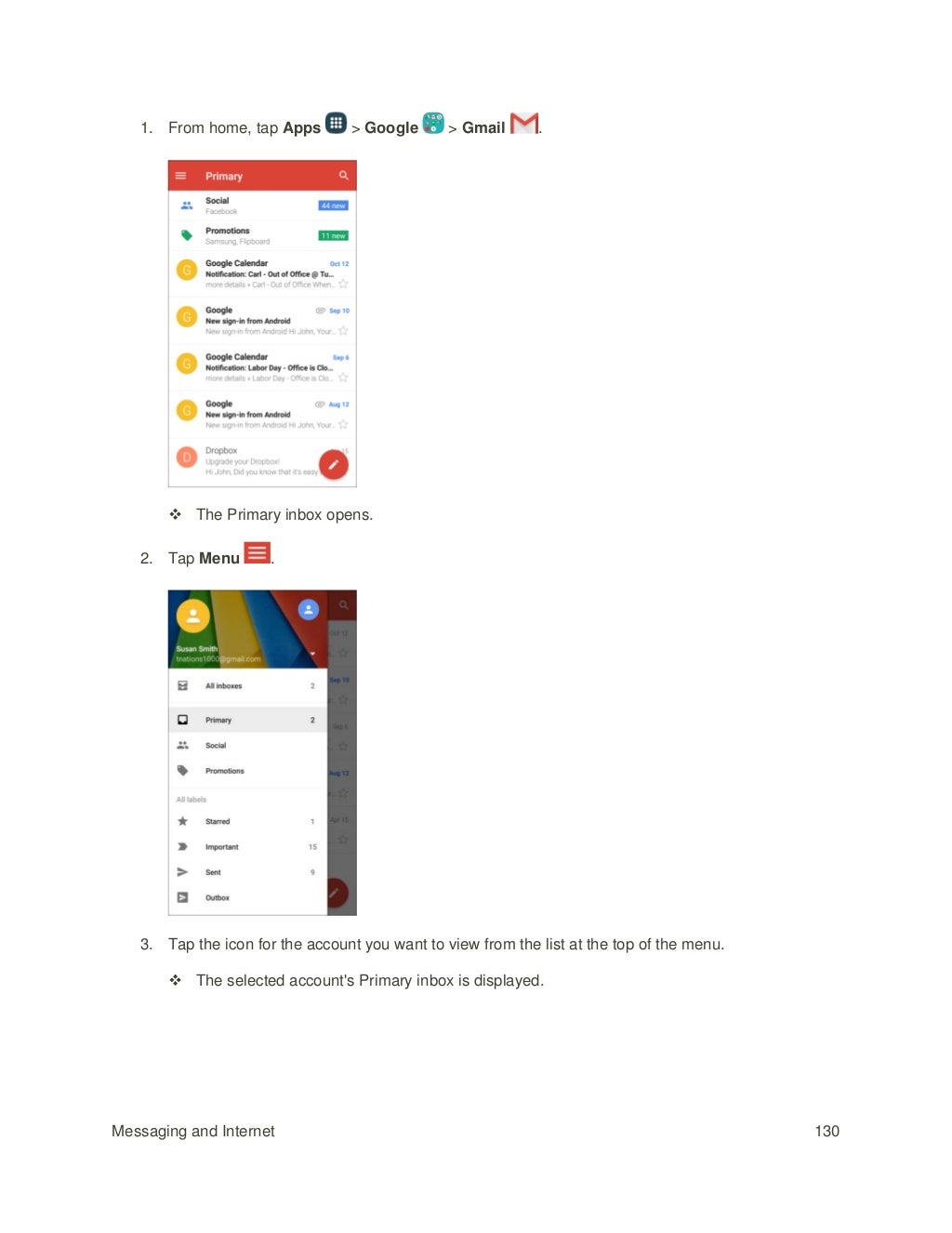 Samsung Galaxy J3 Manual / User Guide