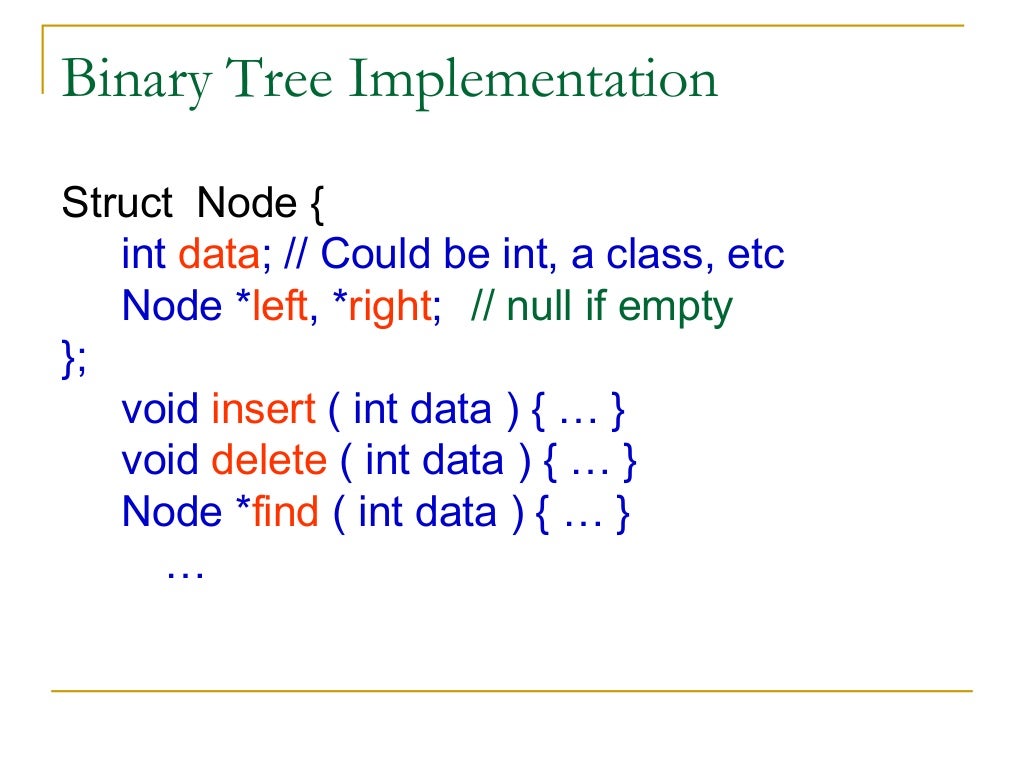 data structure on bca.