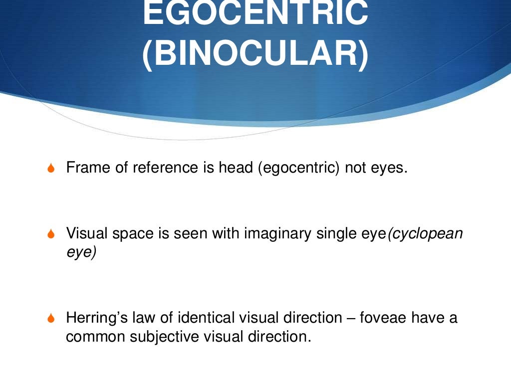 binocular single vision
