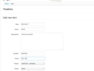 “Mo’ me lo segno” - standard data entry
 