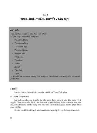Y LÝ Y HỌC CỔ TRUYỀN | PDF