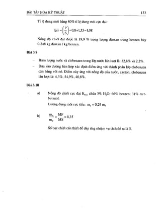 Bài tập hóa kĩ thuật tập 1