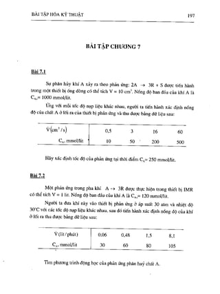 Bài tập hóa kĩ thuật tập 1