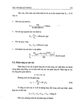 Bài tập hóa kĩ thuật tập 1