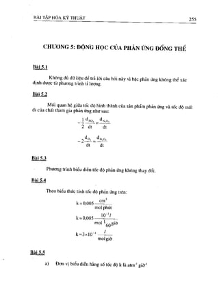 Bài tập hóa kĩ thuật tập 1