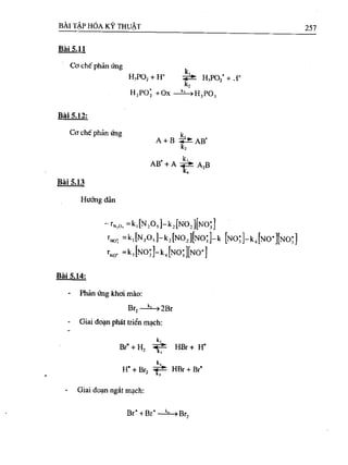 Bài tập hóa kĩ thuật tập 1