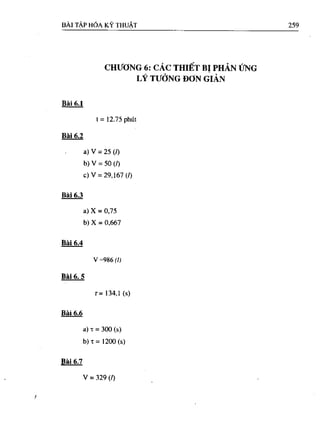 Bài tập hóa kĩ thuật tập 1