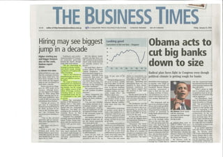 Business Times_Hring may see biggest jump in a decade_25 Jan 2010