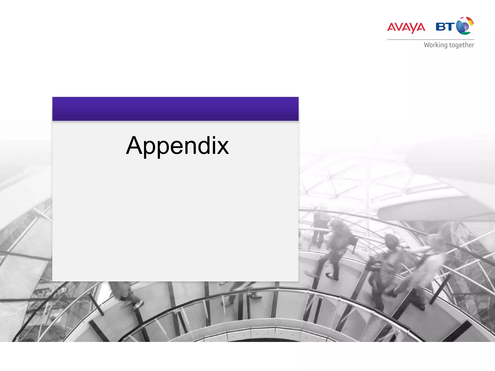 Appendix
 
