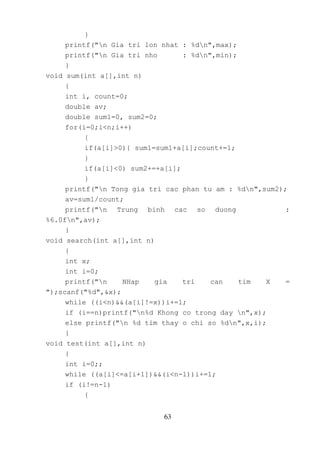 Bài tập mẫu C và C++ có giải | PDF