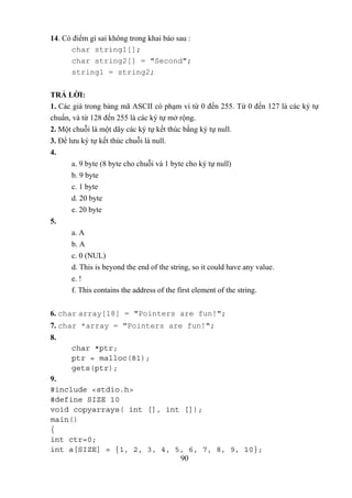 Bài tập mẫu C và C++ có giải | PDF