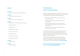 BT Green Guide: Understanding "green" business practices