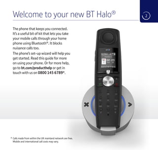 Bt 9500 Halo Cordless Phones User Guide Bt 9500 Halo Cordless Phones User Guide