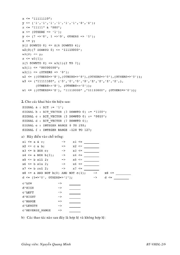 Bt vhdl