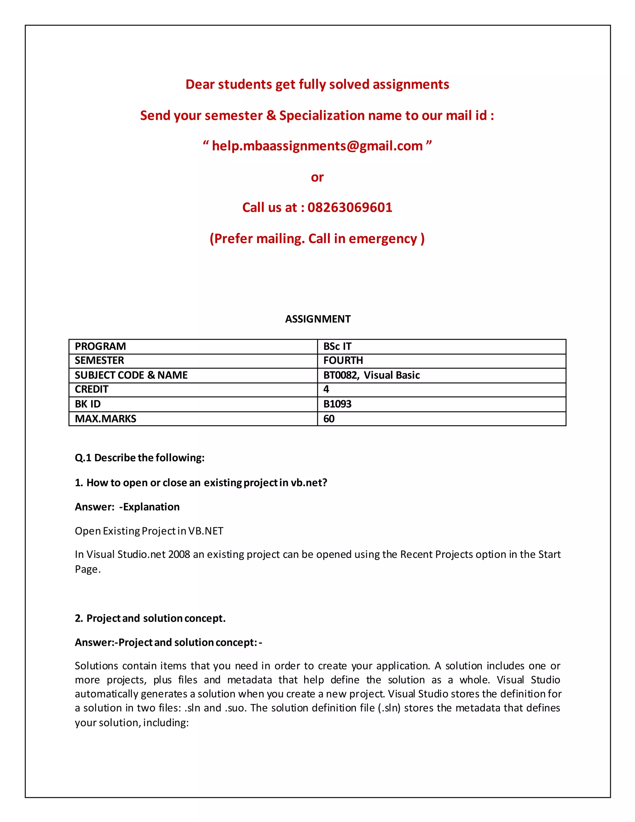 Bt0082, visual basic | PDF