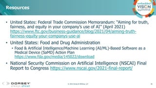 • United States: Federal Trade Commission Memorandum: “Aiming for truth,
fairness, and equity in your company’s use of AI”...