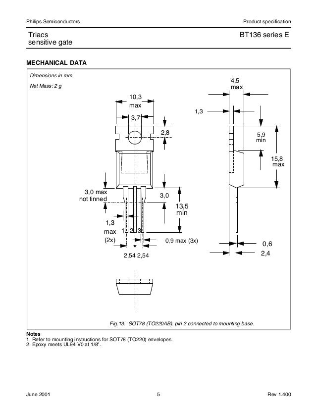 Bt136 datasheet