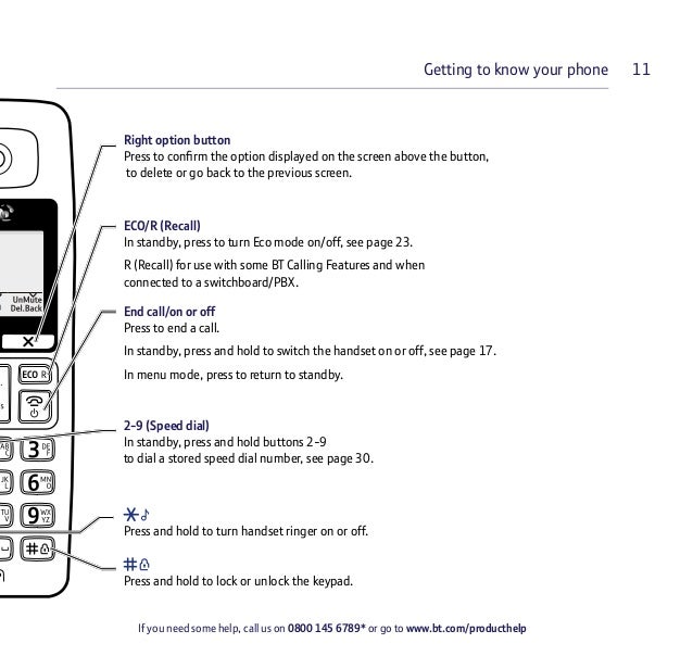 BT 2000 Digital Cordless Telephone User Guide