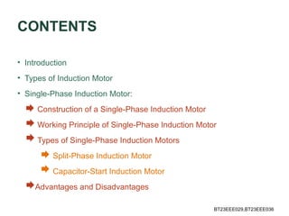 induction motor presentation - electrical machines | PPTX