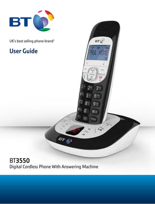 Bt 3550 Digital Cordless Telephone User Guide Bt 3550 Digital Cordless Telephone User Guide