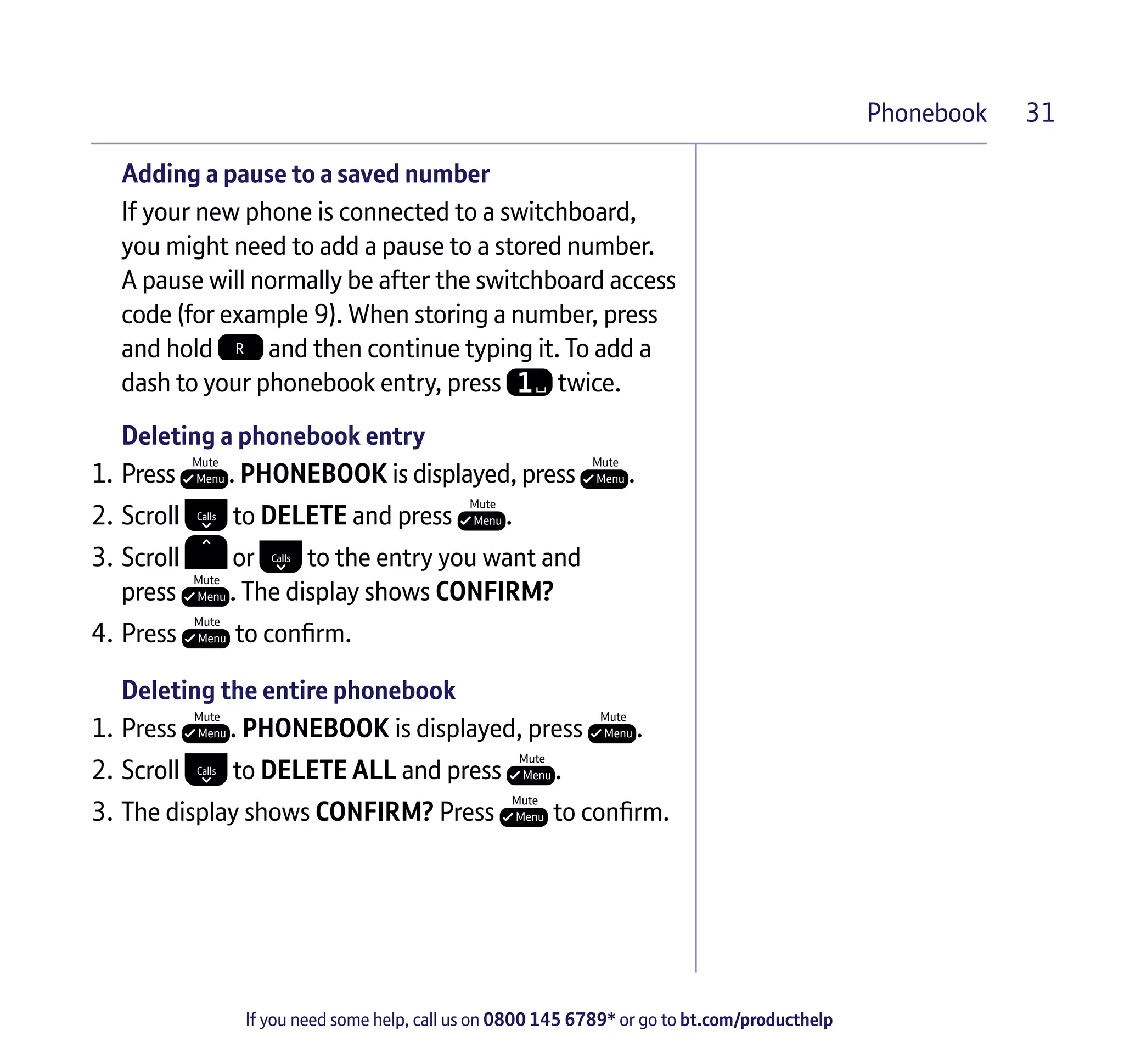 BT 3960 Digital Cordless Phone User Guide | PDF