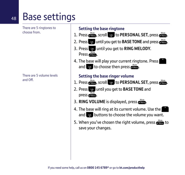 BT 3960 Digital Cordless Phone User Guide | PDF