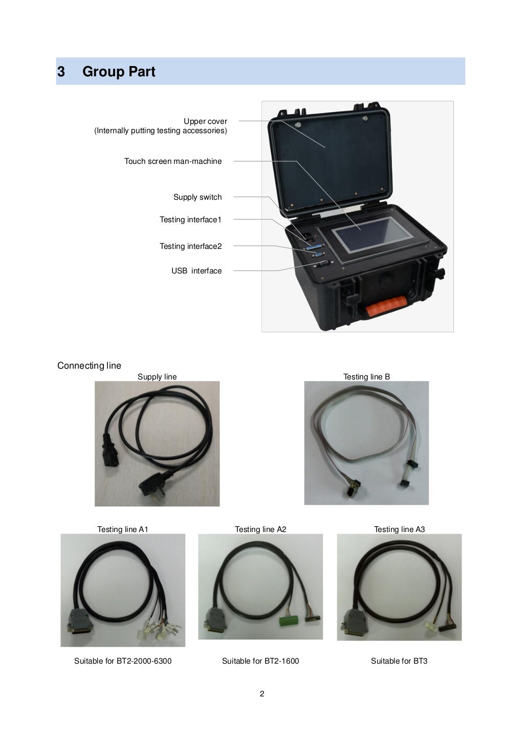 FCS/W Portable Test Kit Manual - Fuji Electric