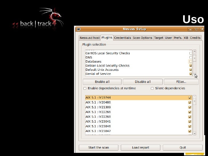 how to use nessus backtrack 5