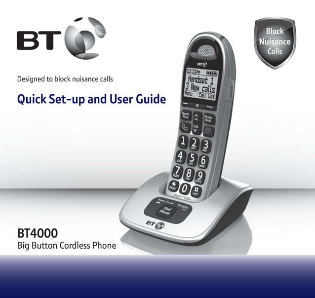 BT 4000 Big Button Digital Cordless Phone | PPT