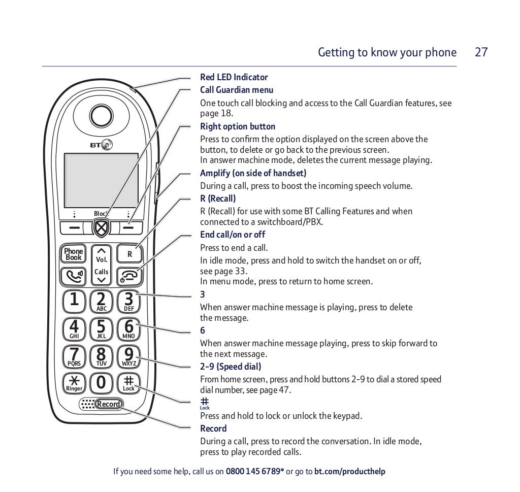 BT 4600 Digital Cordless Telephone User Guide