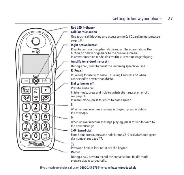 BT 4600 Digital Cordless Telephone User Guide