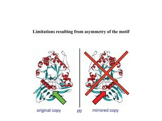 Limitations resulting from asymmetry of the motif
 