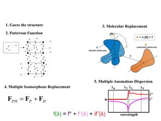 2. Patterson Function
1. Guess the structure 3. Molecular Replacement
4. Multiple Isomorphous Replacement
HPPH FFF
5. Multiple Anomalous Dispersion
 