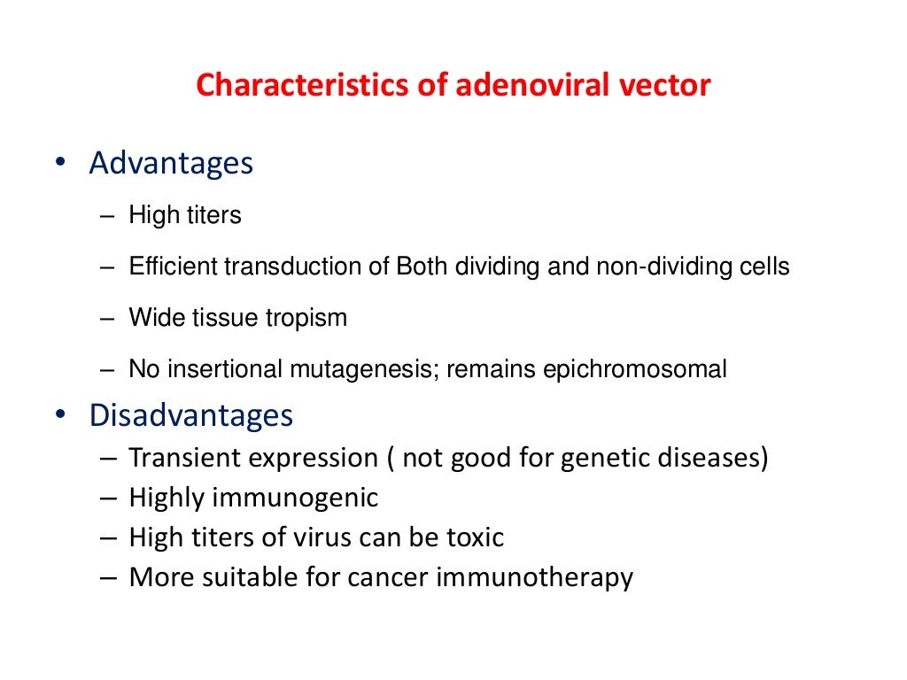 VIRAL VECTORS FOR GENE TRANSFER
