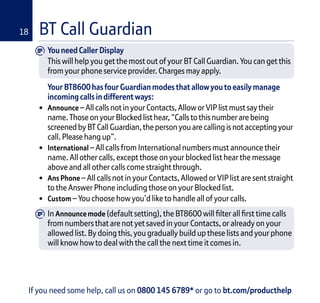BT 8600 Digital Cordless Telephones User Guide | PDF