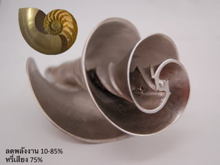 ลดพลังงาน	
  10-­‐85%	
  
หรี่เสียง	
  75%	
  

 