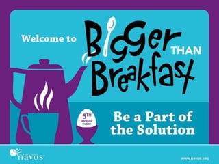 Bigger Than Breakfast 2013: Be a Part of the Solution