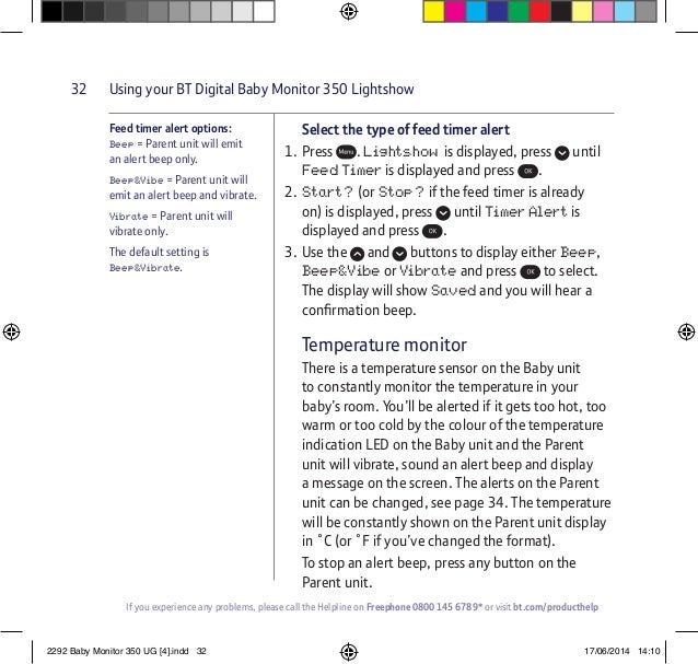 bt baby monitor beeping