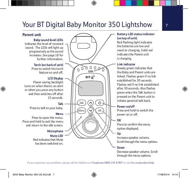 bt baby monitor 350