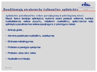 Baudžiamąją atsakomybę šalinančios aplinkybės Aplinkybės pašalinančios veikos pavojingumą ir priešingumą teisei.  Baudž teisės teorijoje aplinkybės, kurioms esant padaryti veiksmai, turintys  nusikalstamos veikos  požymių, nelaikomi nusikaltimu, apibrėžiamos kaip aplinkybės pašalinančios veikos pavojingumą ir priešingumą teisei.  Būtinoji gintis  Asmens padariusio nusikaltimą, sulaikymas Būtinasis reikalingumas Profesinės pareigos vykdymas Profesinė arba ūkinė rizika Nusikaltimo imitacija 