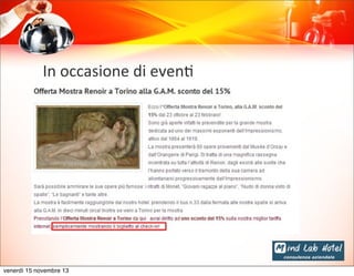 In	
  occasione	
  di	
  even@

venerdì 15 novembre 13

 