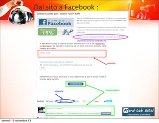 Dal	
  sito	
  a	
  Facebook	
  :

venerdì 15 novembre 13

 