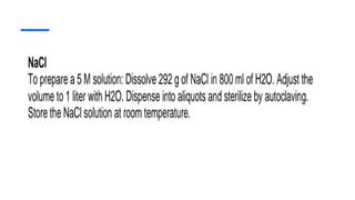 Inoue Method of Competent Cell Preperation | PPTX