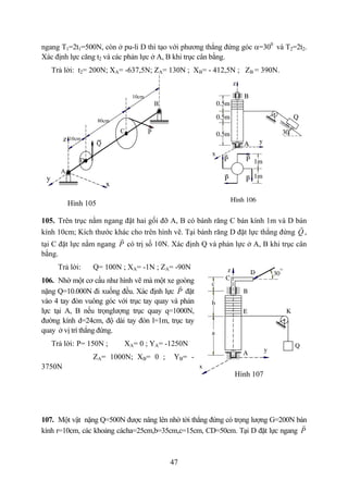 Bài tập Cơ lý thuyet 1 | PDF