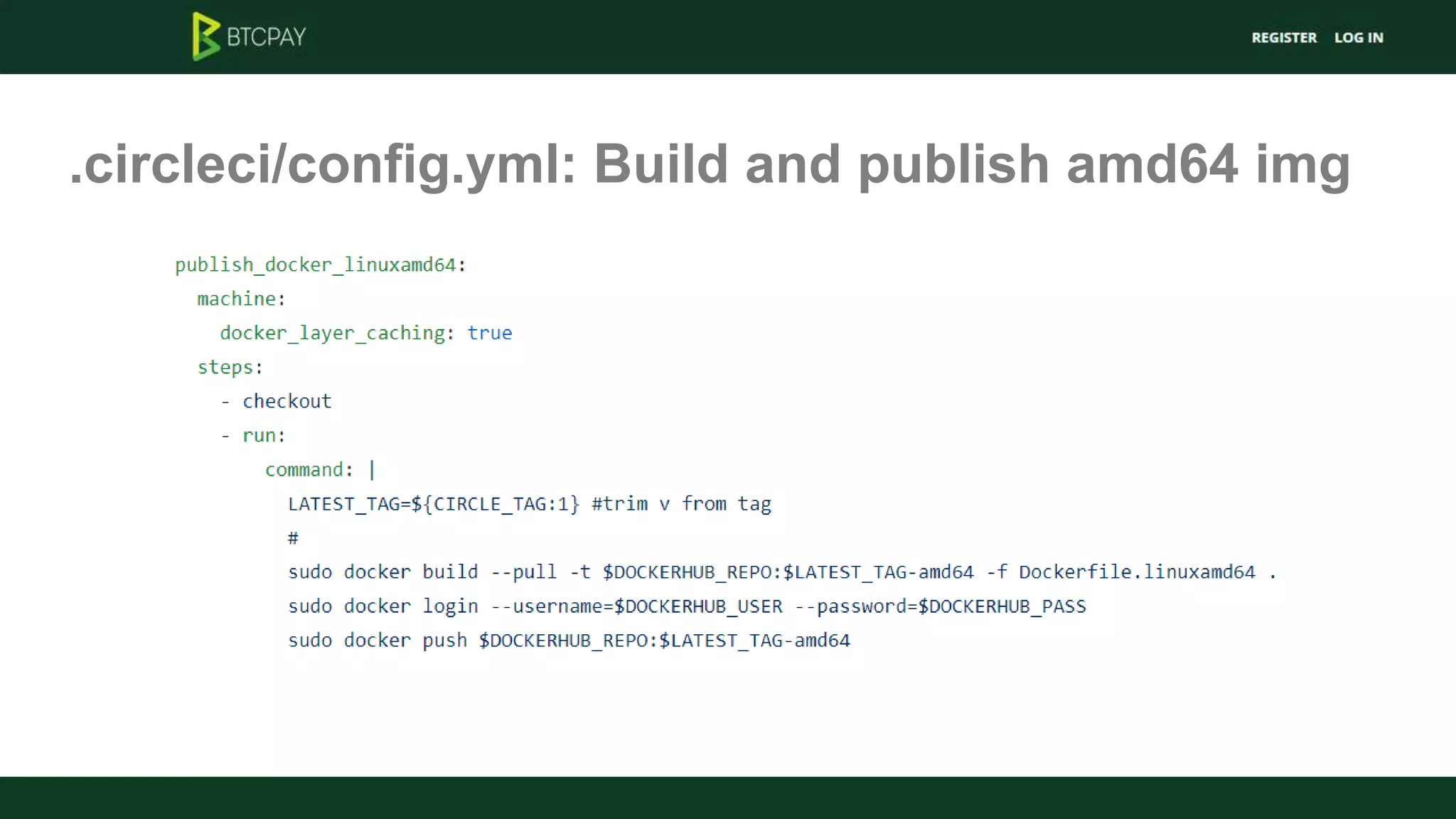 .circleci/config.yml: Build and publish amd64 img
 