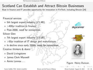 Bitcoin and the Future of Money (Scottish version)