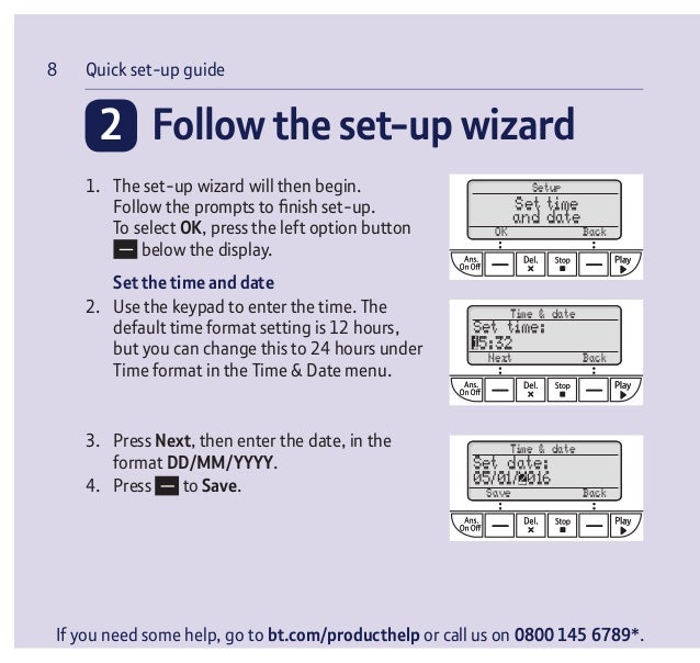 BT Decor 2600 Telephone User Guide