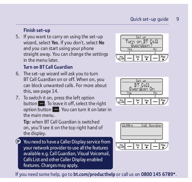 BT Decor 2600 Telephone User Guide