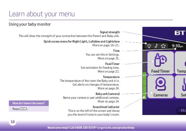bt video monitor 7500